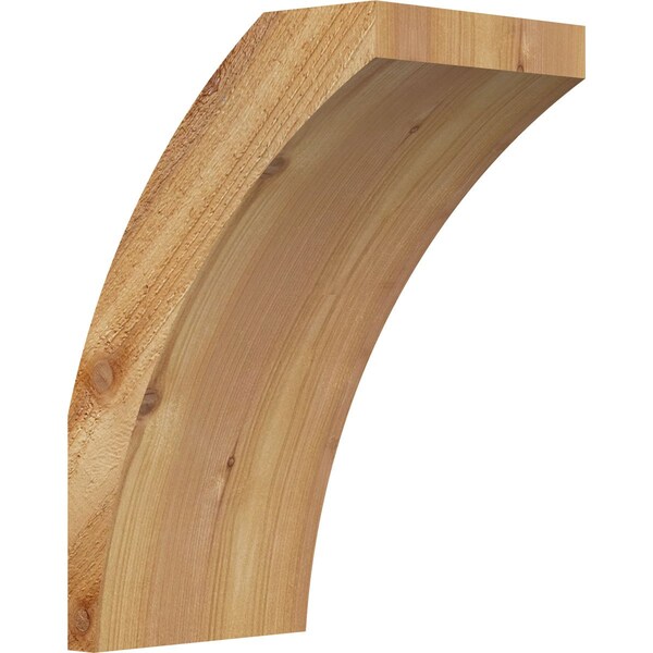 Ekena Millwork 6"W x 8"D x 12"H Thorton Rough Sawn Knee Brace, Western Red Cedar BRC06X08X12THR00RWR - main